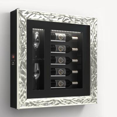 Produktbild f�r 'Klimatisiertes Wand-Weinregal f�r 5 Flaschen, Modell 7'
