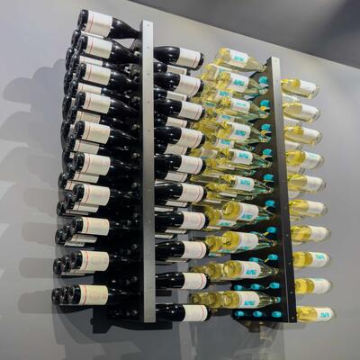 Produktbild f�r 'Metall-Wandweinregal SICILIA'