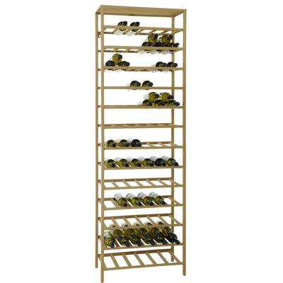 Produktbild f�r 'Metall-Weinregal BLACK PURE, Modell 2, schmal, gold pulverbeschichtet'