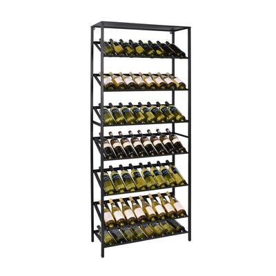 Produktbild f�r 'Metall-Weinregal BLACK PURE, Modell 6, schwarz pulverbeschichtet'