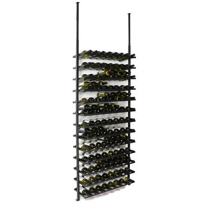 Produktbild f�r 'Metall-Weinregal BLACK PURE SELECT zur Deckenbefestigung, Modell 1, h�henverstellbar H:205-300cm'