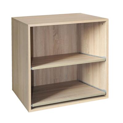 Produktbild f�r 'Regalmodul T 55 mit 2 ausziehb. Fachb�den, Eiche hell'