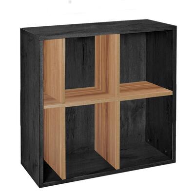 Produktbild f�r 'Regalmodul mit 6 F�chern, Esche graphit/Birnbaum'