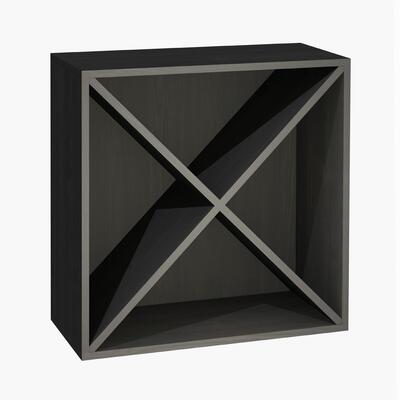 Produktbild f�r 'Regalmodul mit X-Kreuz, Esche graphit'