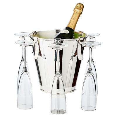 Produktbild f�r 'Sekt-/Flaschenk�hler CALO mit Haltern f�r 6 Gl�ser'