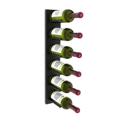 Produktbild f�r 'Wand-Weinregal DALLAS, schwarz'