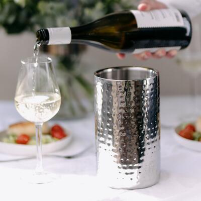 Produktbild f�r 'Wein-/Flaschenk�hler NEBRASKA, geh�mmert'