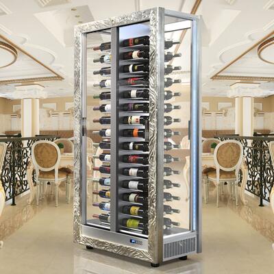 Produktbild f�r 'Weink�hlschrank TECA VINO, silber (Ausf�hrung f. Gewerbe)'