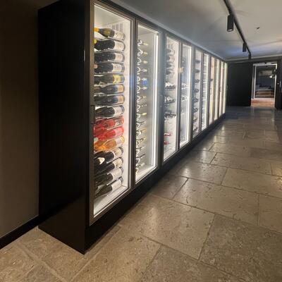 Produktbild f�r 'Weink�hlschrank TECA VINO, stehende Lagerung, schwarz (Ausf�hrung f. Gewerbe)'