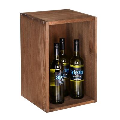 Produktbild f�r 'Weinlagerkiste VENETO, Kiefernholz braun gebeizt'