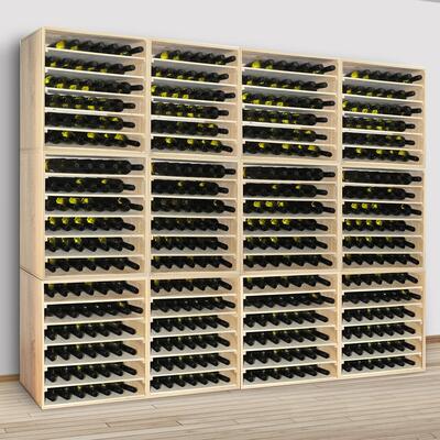 Produktbild f�r 'Weinregal 60 cm, Modul LINEA aus Kiefernholz'