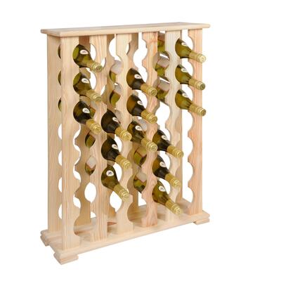 Produktbild f�r 'Weinregal DONA BLANCA aus Holz f�r 33 Flaschen, Kiefer natur,'