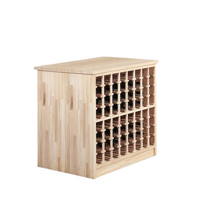 Produktbild f�r 'Weinregal-Insel PRESTIGE, freistehend aus Eichenholz massiv'