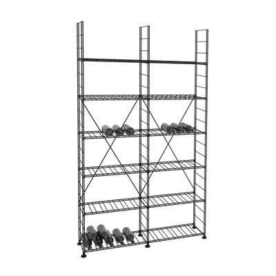 Produktbild f�r 'Weinregal LA CAVE, H 220 x B 123 cm, 12 B�den'