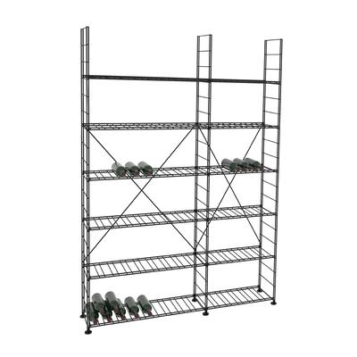 Produktbild f�r 'Weinregal LA CAVE, H 220 x B 153 cm, 12 B�den'