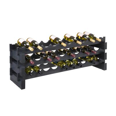 Produktbild f�r 'Weinregal-Module CASANOVA-10, Schiefer, 3 Reihen � 10 Fl.'