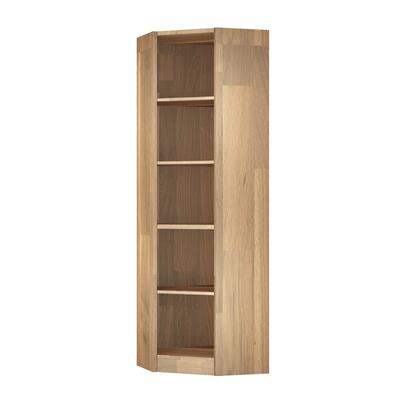 Produktbild f�r 'Weinregal PRESTIGE, Eckmodul hoch, Eichenholz braun gebeizt'