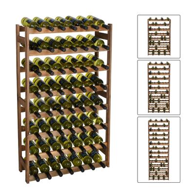 Produktbild f�r 'Weinregal-Serie SIMPLEX 72cm Kiefernholz braun gebeizt'