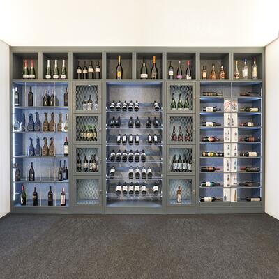 Produktbild f�r 'Weinregal-System Piemont, Tannenholz, Anthrazit'