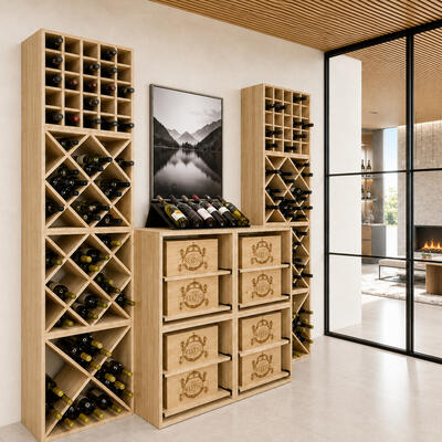 Produktbild f�r 'Weinregal-System VINVARIO 52 cm, aus Kiefernholz natur'