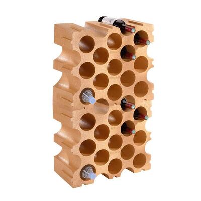 Produktbild f�r 'Weinregal TERRAKOTTA aus Kunststoff, 2er-Set f�r 30 Fl.'