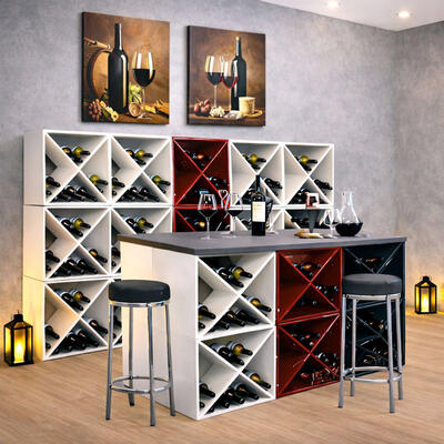 Produktbild f�r 'Weinregal W�rfel CARRE aus Metall'