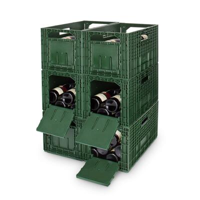 Produktbild f�r 'Weinregal WEINBOX, gr�n, 6er-Set'