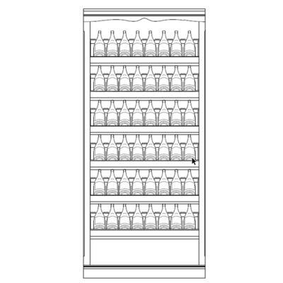 Produktbild f�r 'Weinregalsystem Barolo, Tannenholz, Modell 9, hellbraun'