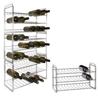 Produktbild f�r 'Stapelbares Metall-Weinregal SAUVIGNON, chrom, 3er-Set'