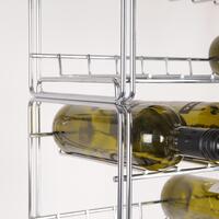 Produktbild f�r 'Stapelbares Metall-Weinregal SAUVIGNON, chrom, 3er-Set'