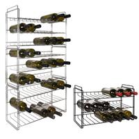Produktbild f�r 'Stapelbares Metall Weinregal SAUVIGNON, chrom'