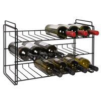 Produktbild f�r 'Stapelbares Metall-Weinregal SAUVIGNON, schwarz'