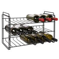Produktbild f�r 'Stapelbares Metall-Weinregal SAUVIGNON, schwarz'