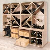 Produktbild f�r 'Weinregal-System CAVEPRO aus Holz im Dekor Eiche hell'