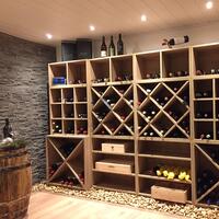Produktbild f�r 'Weinregal-System CAVEPRO aus Holz im Dekor Eiche hell'