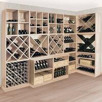 Produktbild f�r 'Regalmodul mit Flaschenauszug, Eiche hell'