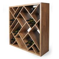 Produktbild f�r 'Weinregal ZEUS aus Eichen Holz massiv natur oder braun gebeizt'