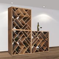 Produktbild f�r 'Weinregal ZEUS, Eichen Holz natur'
