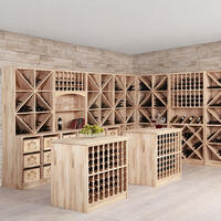 Produktbild f�r 'Weinregal-System PRESTIGE, Eiche massiv, natur'