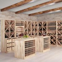 Produktbild f�r 'Weinregal PRESTIGE 1, Eichen-Holz natur'