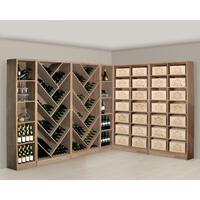 Produktbild f�r 'Weinregal-System PRESTIGE aus Eiche massiv, braun gebeizt'