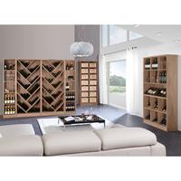 Produktbild f�r 'Weinregal-System PRESTIGE aus Eiche massiv, braun gebeizt'