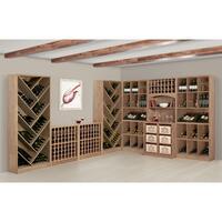 Produktbild f�r 'Weinregal PRESTIGE 3, Eichen-Holz braun gebeizt'