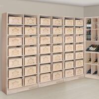 Produktbild f�r 'Weinregal PRESTIGE 8,Eiche massiv, mit Ausz�gen f. Weinkisten'