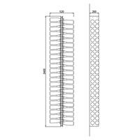 Produktbild f�r 'Acryl-Weinregal ORVIETO DOUBLE, T 20cm'