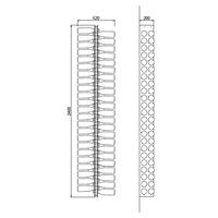 Produktbild f�r 'Acryl-Weinregal ORVIETO DOUBLE, T 20cm'