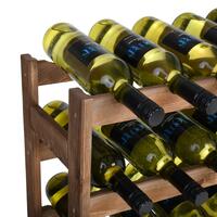 Produktbild f�r 'Weinregal SIMPLEX Modell 3, Holz braun gebeizt'