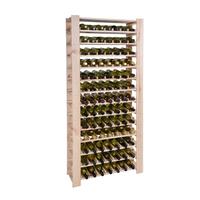 Produktbild f�r 'Weinregal FACILE, Holz natur, hoch f�r 91 Flaschen'