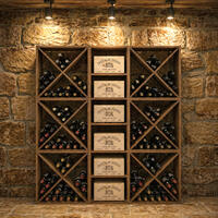 Produktbild f�r 'Weinregal-System VINVARIO, 60 cm, Kiefernholz&nbsp;braun gebeizt'