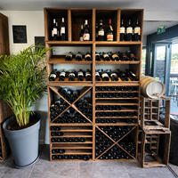 Produktbild f�r 'Weinregal-System VINVARIO, 60 cm, Kiefernholz&nbsp;braun gebeizt'
